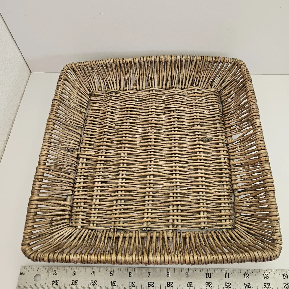 Wicker Bread Baskets Handwoven Storage Basket Bin Fruit Vegetables rustic